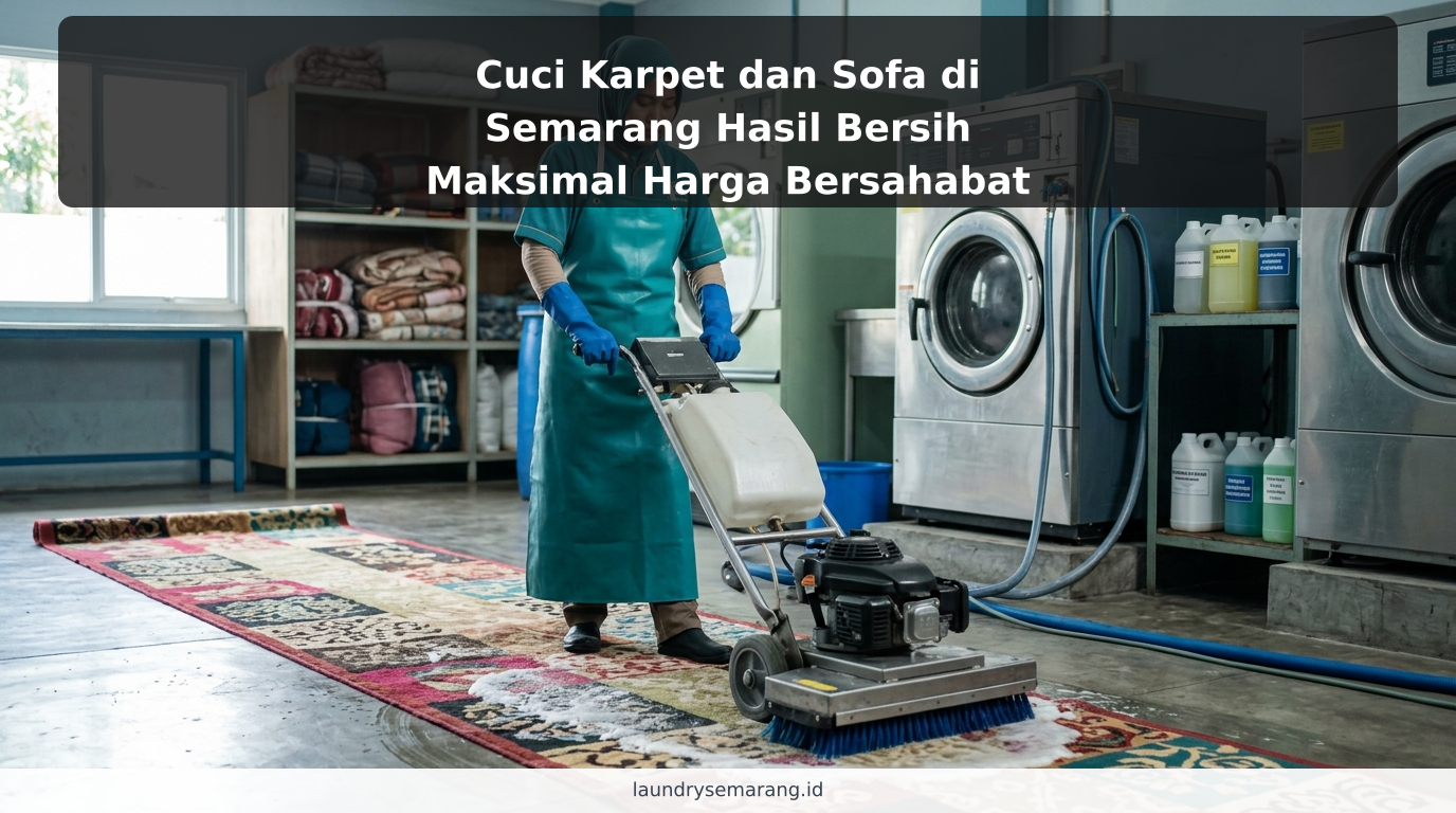 Cuci Karpet dan Sofa di Semarang Hasil Bersih Maksimal Harga Bersahabat