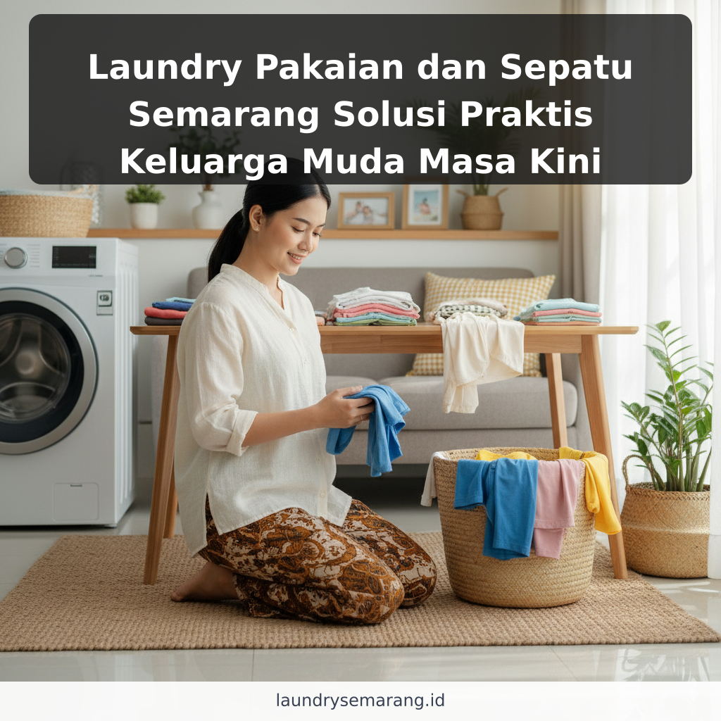 Laundry Pakaian dan Sepatu Semarang Solusi Praktis Keluarga Muda Masa Kini